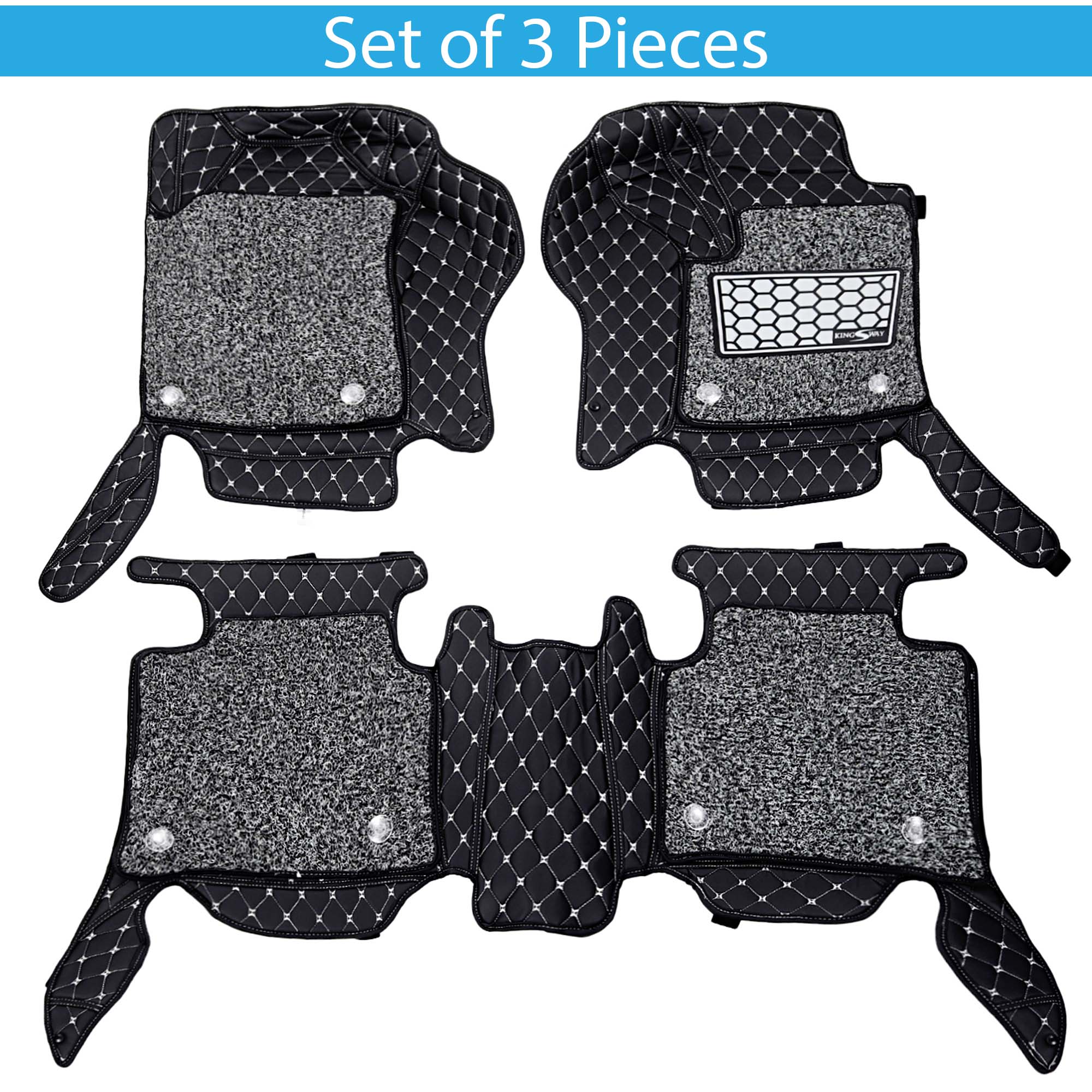 Buy Black color Baleno Car Mats 7D for 2022 Onwards All Model