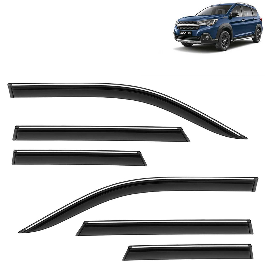Buy 6 Pcs Rain Guard Door Visor for XL6 2022 Onwards | Motorhunk