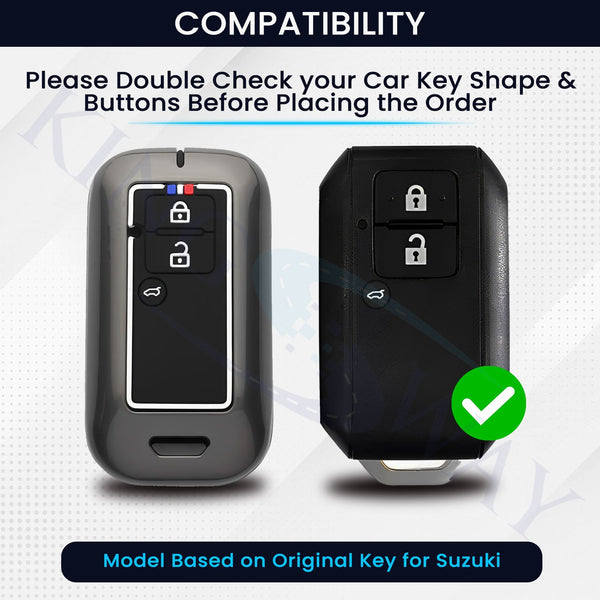 Buy 3 Buttons Smart Key Cover SZK-C3 for All Maruti Suzuki Cars – Motorhunk