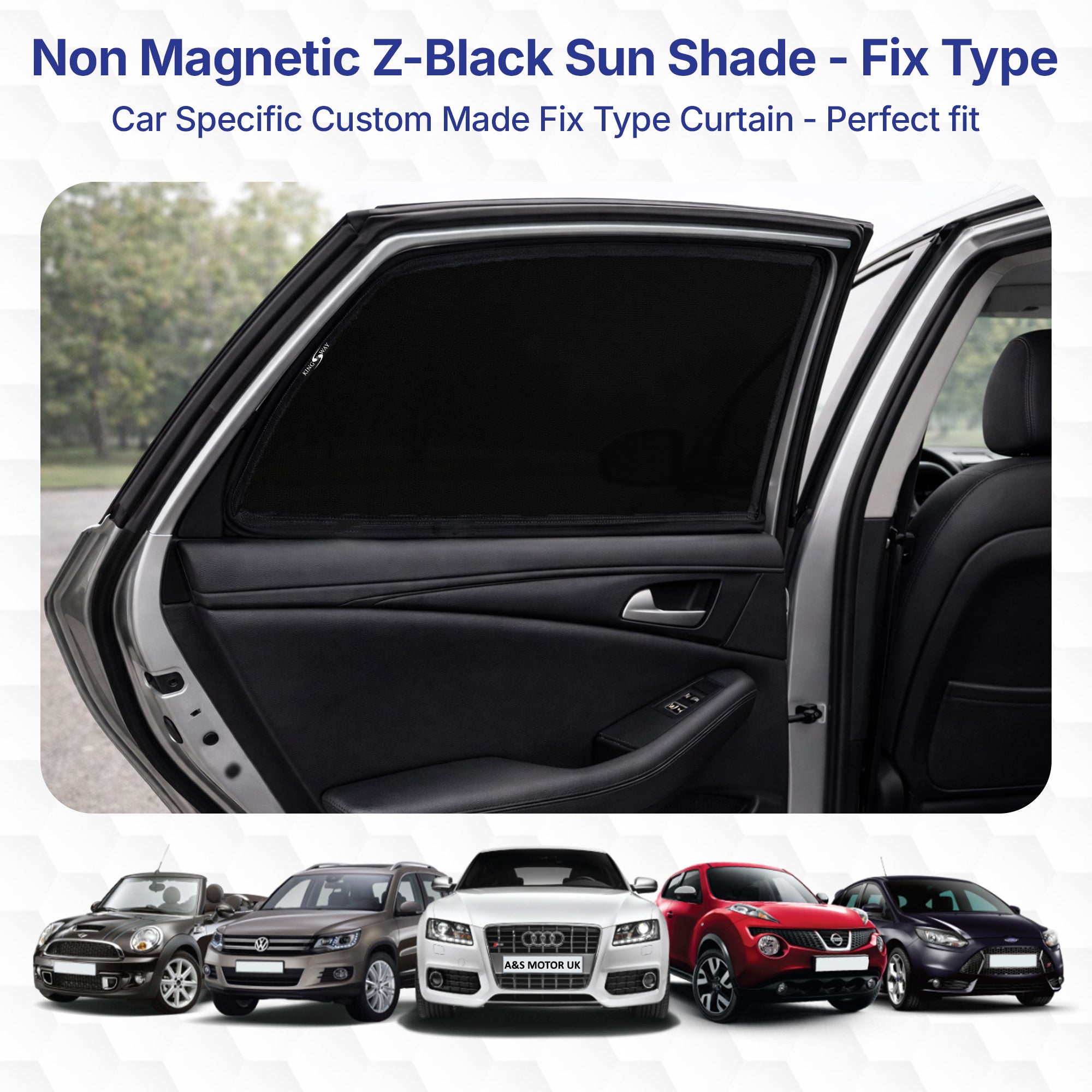 KINGSWAY Car Sun Shade Fix Type for XL6 (2022 Onwards) | 6 Pcs