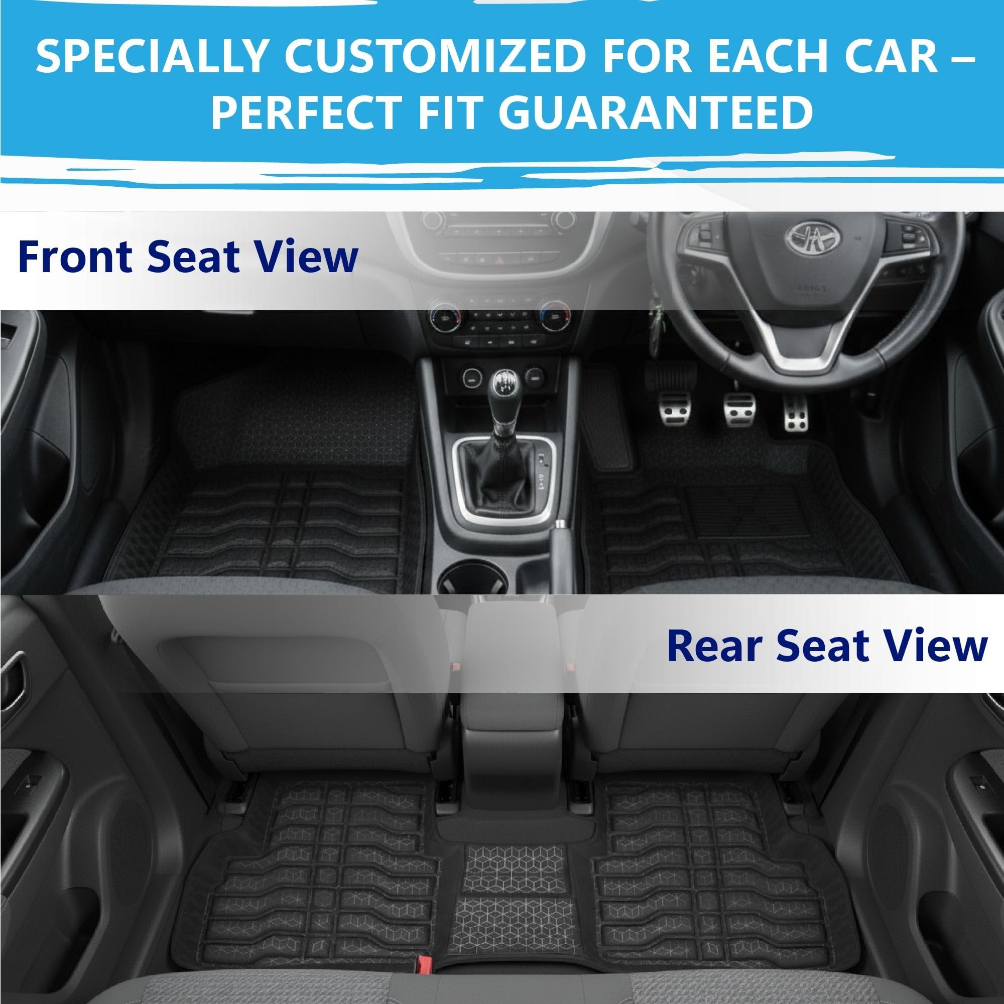 Buy 4.5D PVC Floor Mats in Black for Victoris 2025 Onwards | Motorhunk