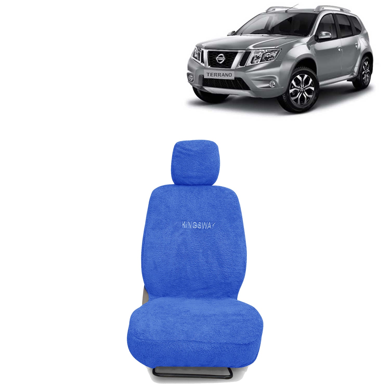 Buy Blue Color Car Seat Cover for Terrano 2009 to 2018 All Model