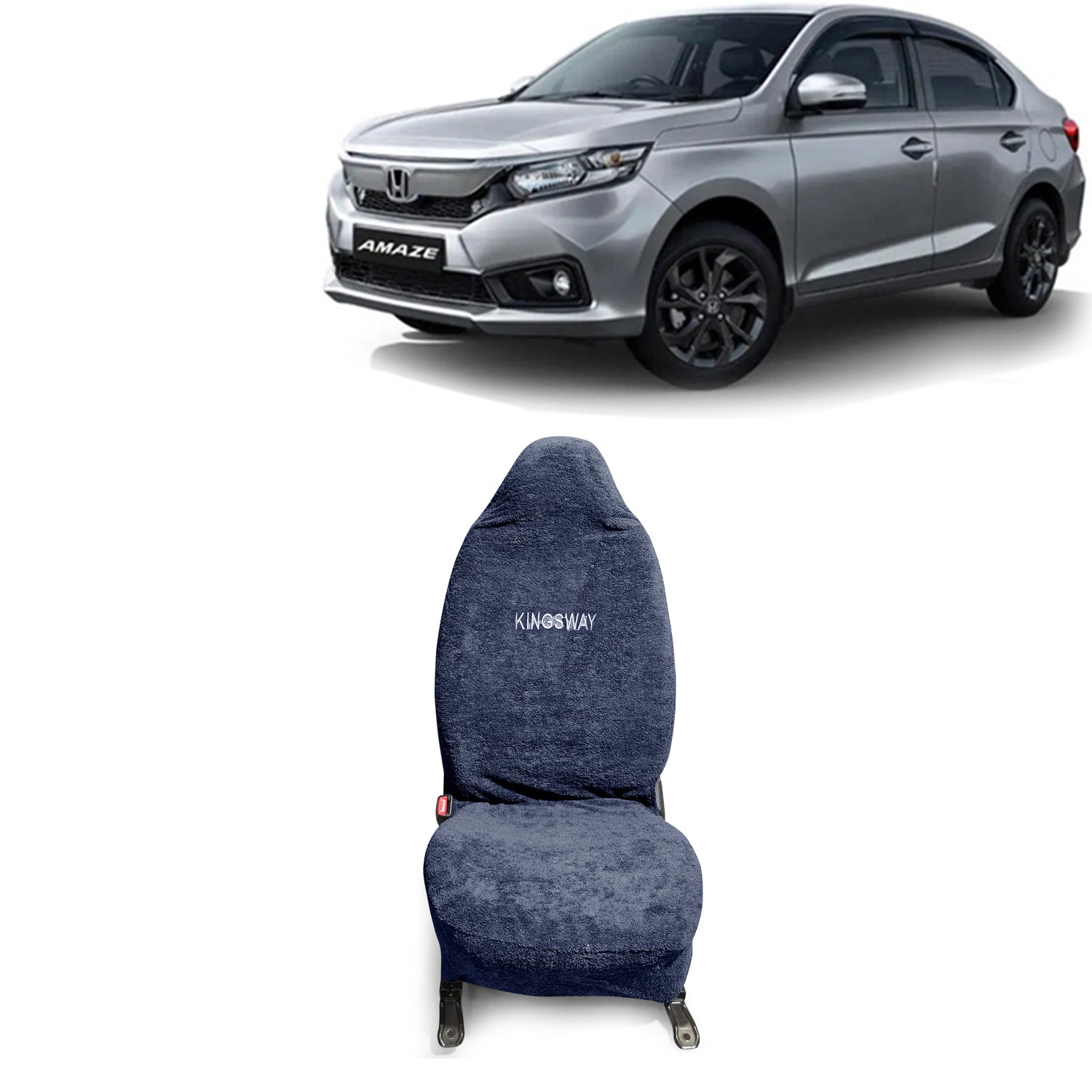 Buy Grey Color Car Seat Cover for Amaze 2021 to 2022 All Model