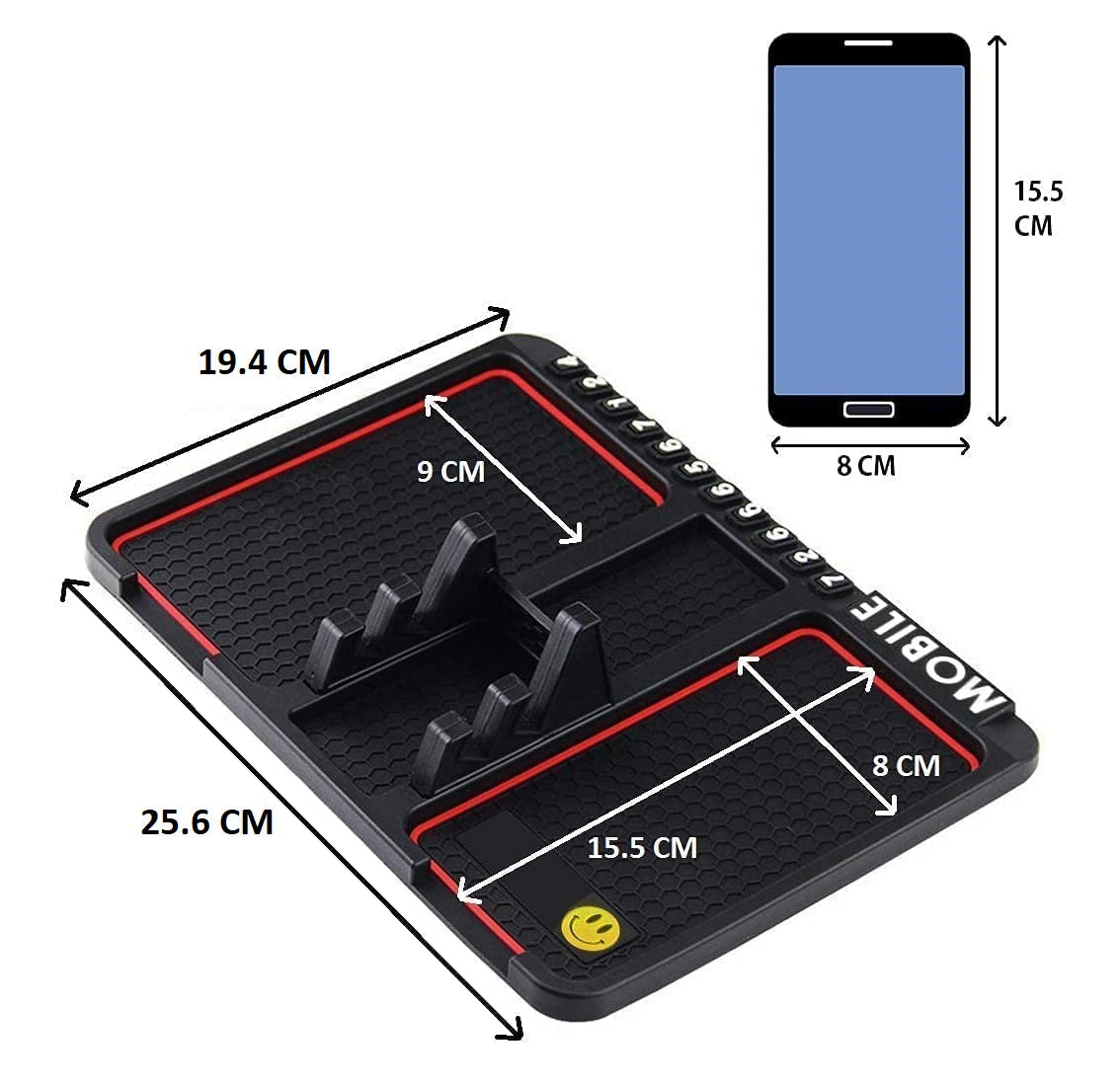 Multifunction Car Anti-Slip Mat Auto Phone Holder Sticky Anti