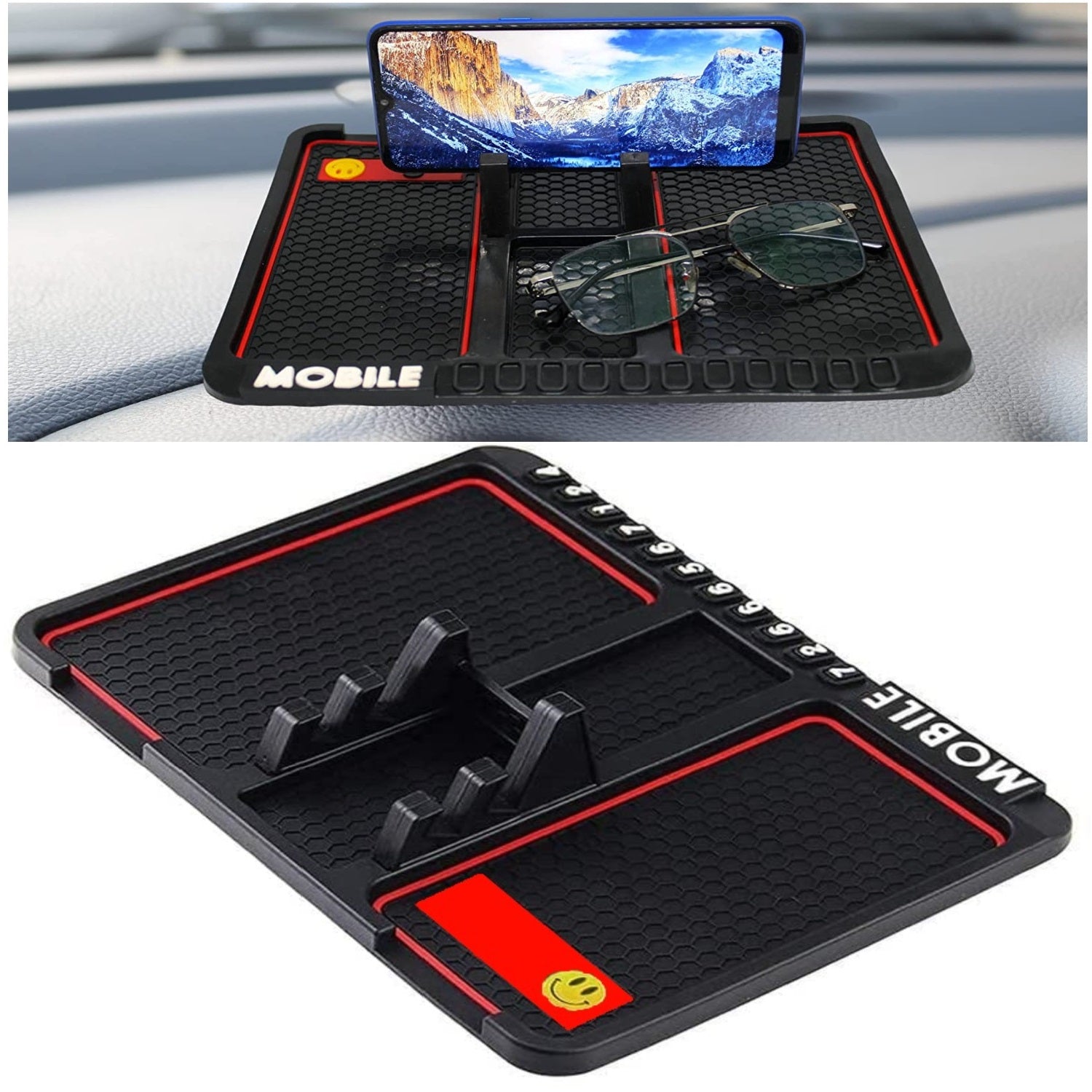 Buy Big Size Anti Slip Mat with Phone Stand for Car Dashboard