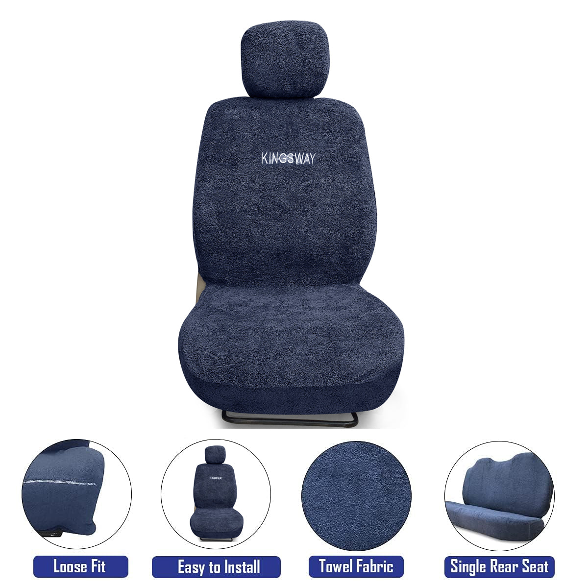 Kingsway Towel Seat Cover Grey for Baleno 2022 Onwards – Motorhunk